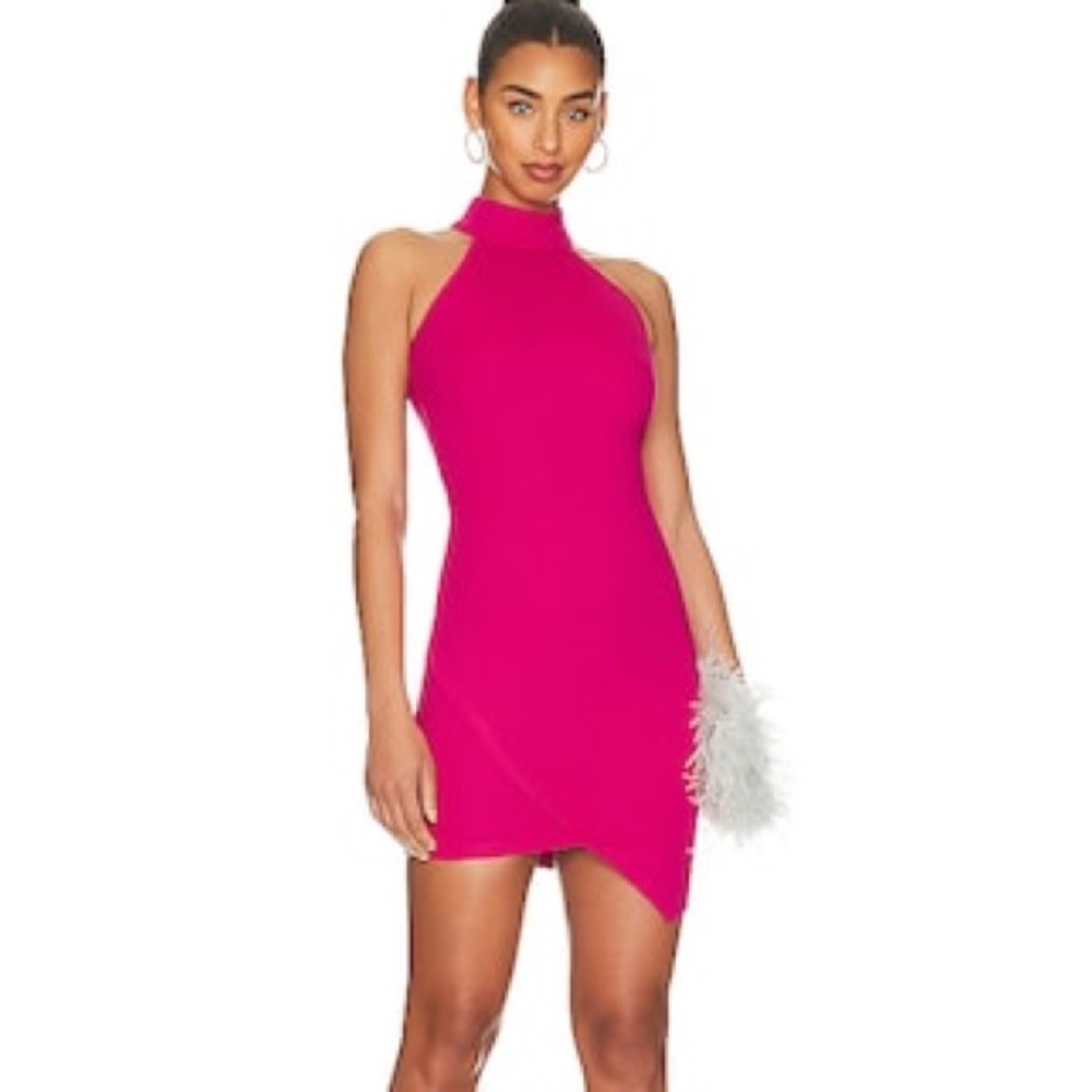 tegan wrap mini dress